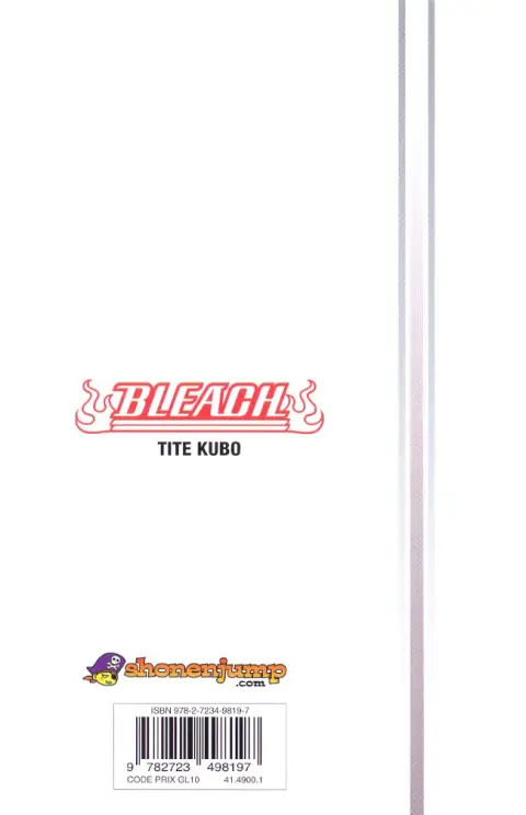 Verso de l'album Bleach Tome 56 March of the StarCross