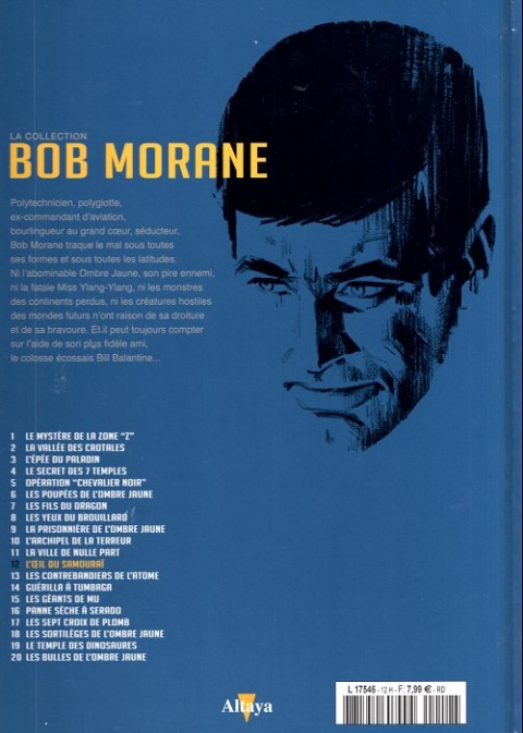 Verso de l'album Bob Morane La collection - Altaya Tome 12 L'œil du samouraï