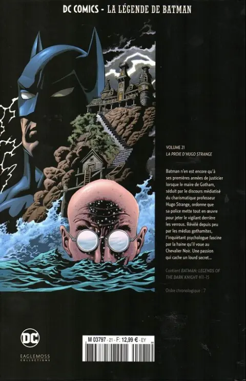 Verso de l'album DC Comics - La Légende de Batman Volume 21 La proie d'hugo strange