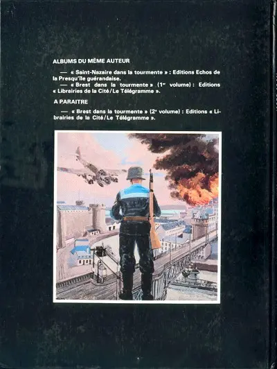 Verso de l'album Brest dans la tourmente Tome 1 1939-1941