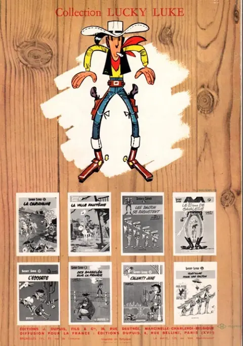 Verso de l'album Lucky Luke Tome 25 La ville fantôme