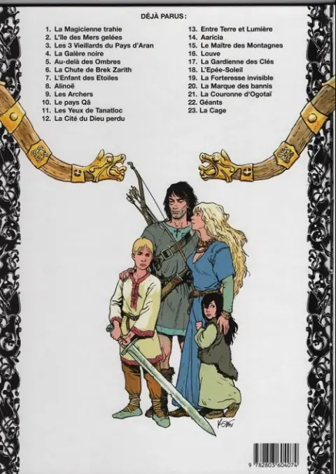 Verso de l'album Thorgal Tome 5 Au-delà des ombres