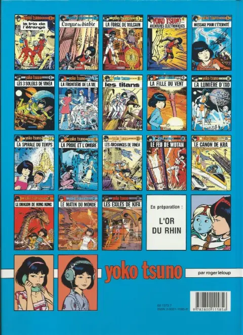 Verso de l'album Yoko Tsuno Tome 17 Le Matin du Monde