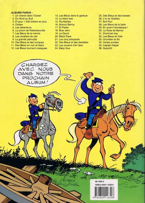 Verso de l'album Les Tuniques Bleues Tome 29 En avant l'amnésique !