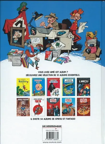 Verso de l'album Spirou et Fantasio Tome 19 Panade à Champignac
