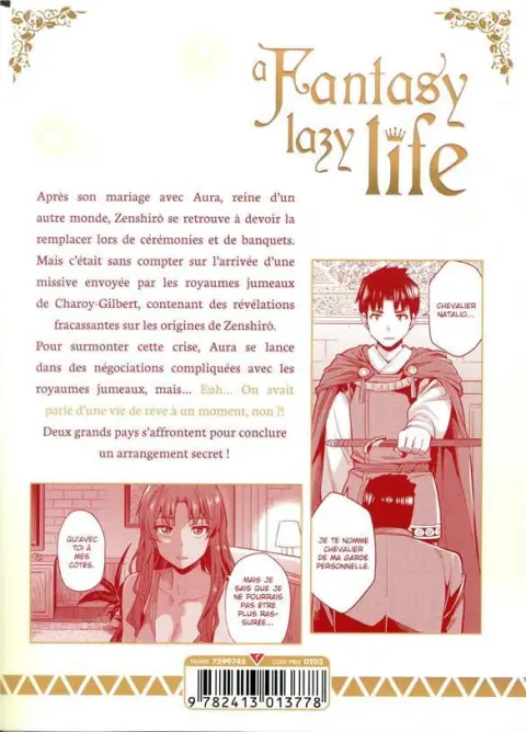Verso de l'album A Fantasy lazy life 3