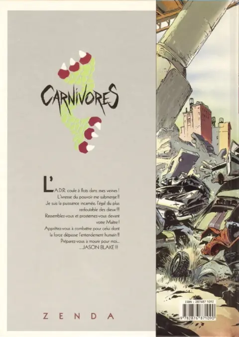 Verso de l'album Carnivores Tome 2 Xiao