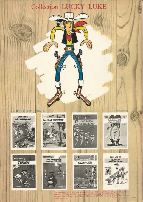 Verso de l'album Lucky Luke Tome 16 En remontant le Mississipi