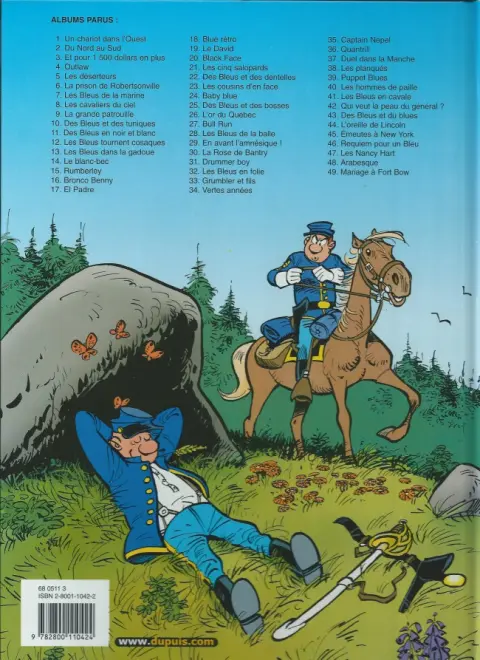 Verso de l'album Les Tuniques Bleues Tome 21 Les cinq salopards