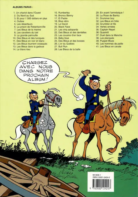 Verso de l'album Les Tuniques Bleues Tome 39 Puppet Blues