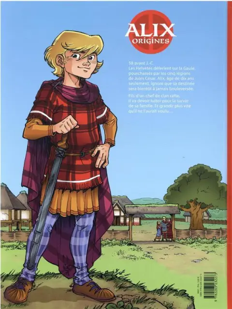 Verso de l'album Alix origines Tome 1 L'enfance d'un gaulois