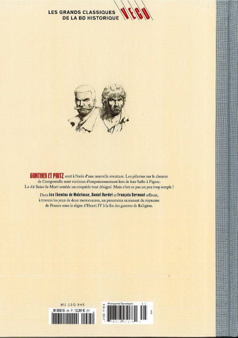 Verso de l'album Les grands Classiques de la BD Historique Vécu - La Collection Tome 46 Les Chemins de Malefosse - Tome IX : Plume de fer