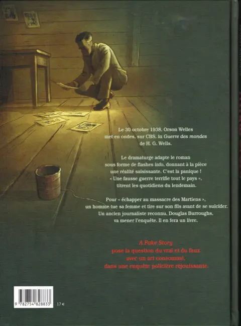 Verso de l'album A Fake Story