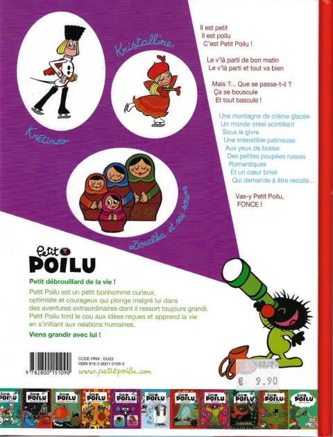 Verso de l'album Petit Poilu Tome 10 Amour glacé