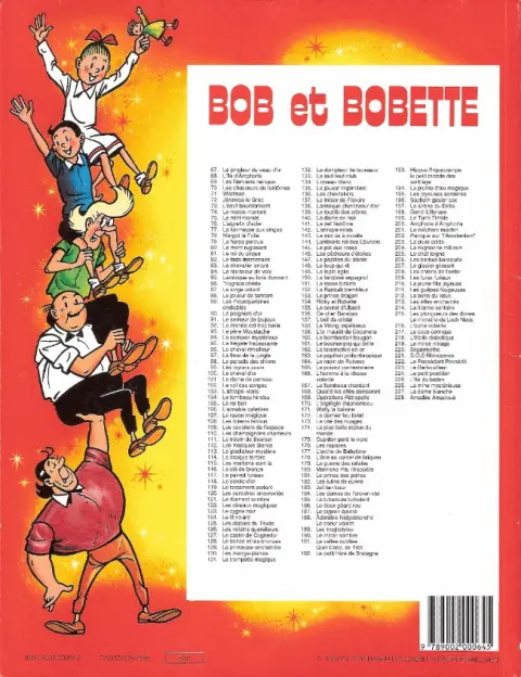 Verso de l'album Bob et Bobette Tome 77 La kermesse aux singes