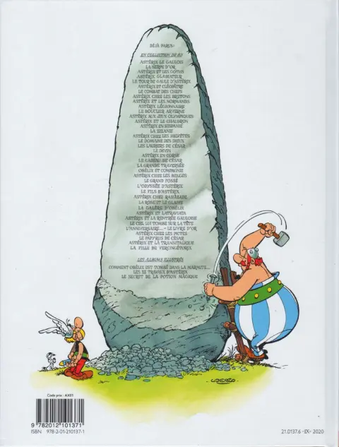 Verso de l'album Astérix Tome 5 Le tour de Gaule d'Astérix