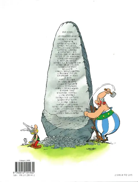 Verso de l'album Astérix Tome 11 Le bouclier Arverne