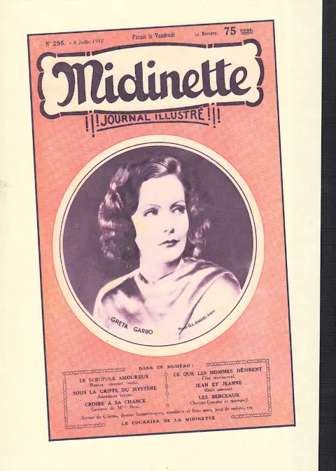 Verso de l'album La semaine comique Midinette