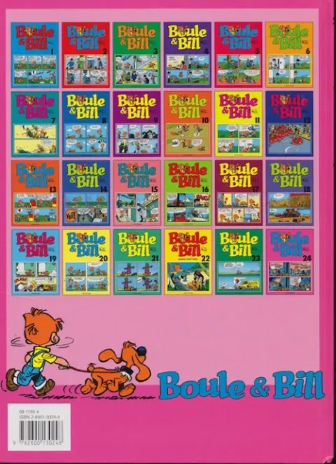 Verso de l'album Boule & Bill Tome 24