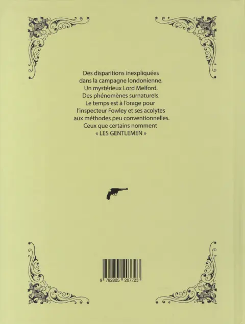 Verso de l'album Les gentlemen 1 La loge de l'alchimiste
