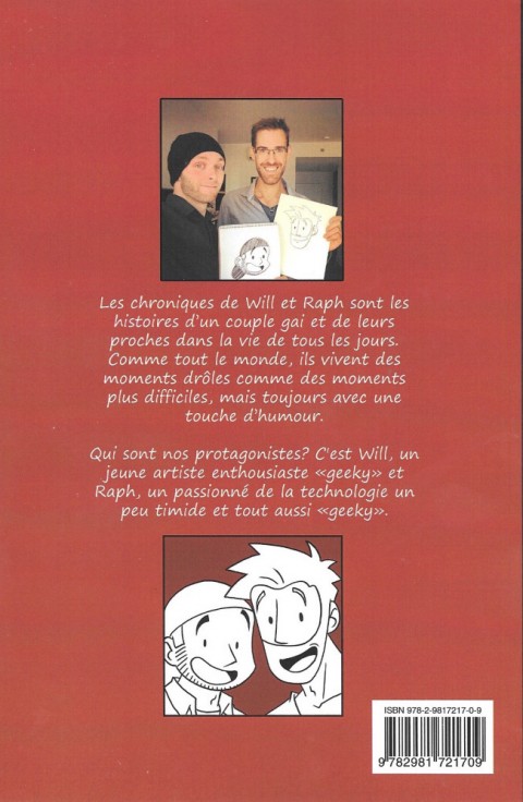 Verso de l'album Les Chroniques de Will et Raph 1 Les premières années