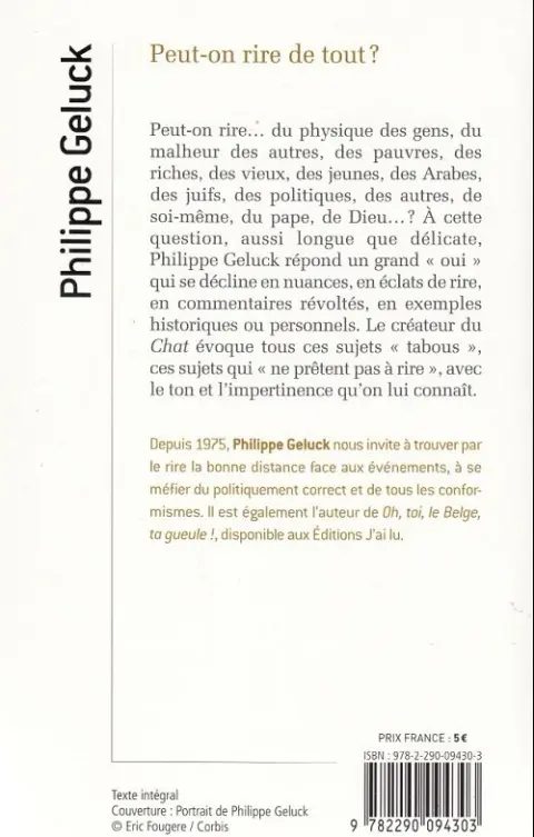 Verso de l'album Peut-on rire de tout ?