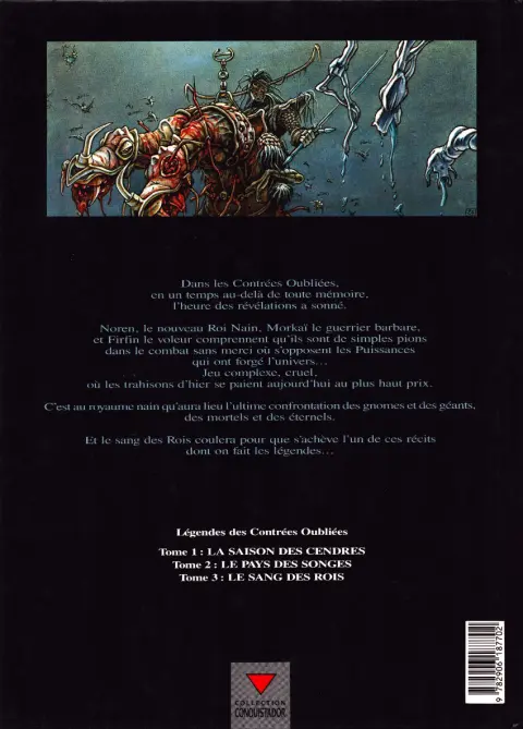 Verso de l'album Légendes des contrées oubliées Tome 3 Le Sang des Rois