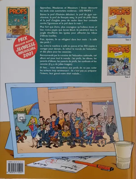 Verso de l'album Les Profs Tome 2 Loto et colles