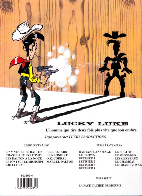 Verso de l'album Lucky Luke Tome 62 Les Dalton à la noce