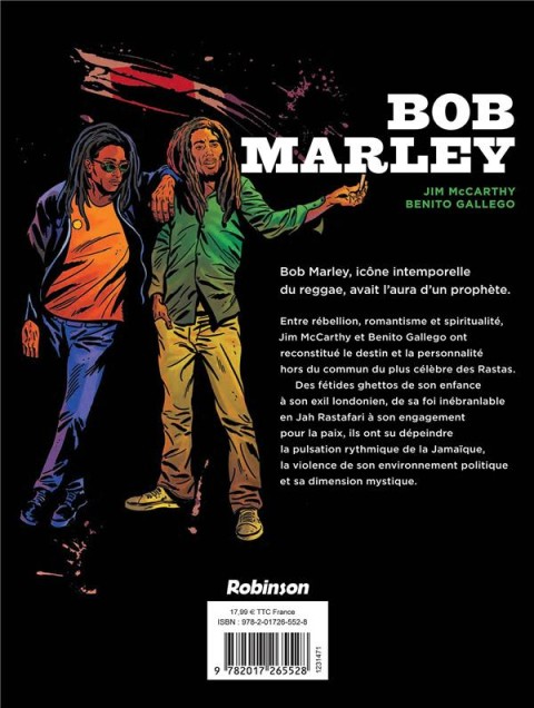 Verso de l'album Bob Marley