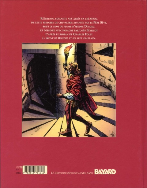 Verso de l'album Le Chevalier inconnu La Reine de Bohême et ses 7 châteaux