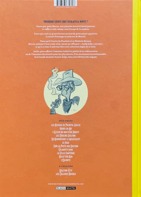 Verso de l'album Lucky Luke Tome 20 Billy the Kid