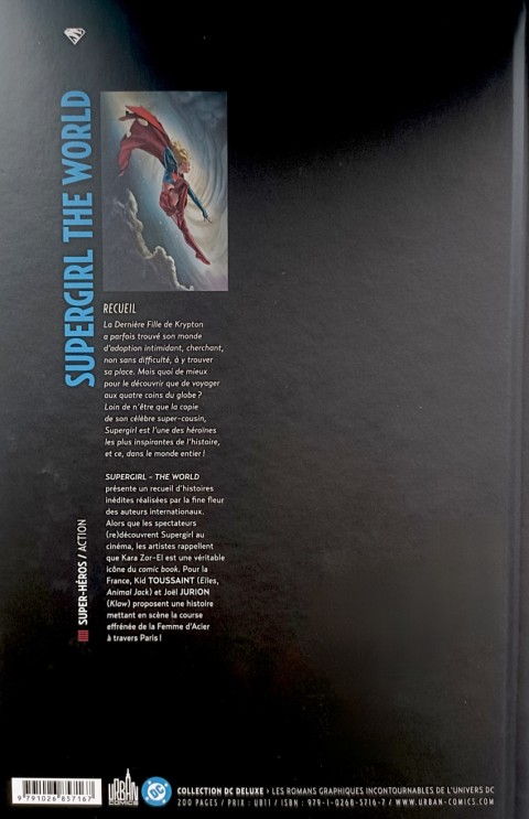 Verso de l'album Supergirl : The World