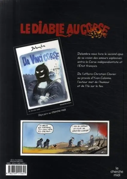 Verso de l'album Da Vinci Corse Tome 2 Le diable au Corse