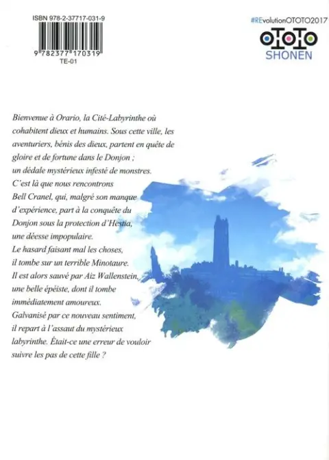 Verso de l'album Dan Machi - La Légende des Familias 1