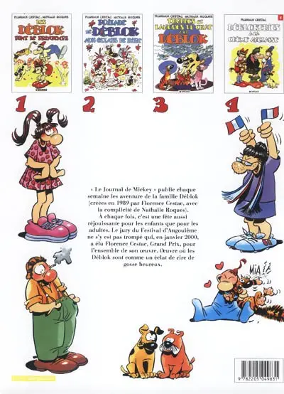 Verso de l'album Les Déblok éditions Dargaud Tome 5 Farandole de farces à la Déblok
