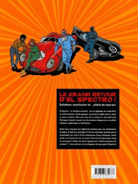 Verso de l'album Les aventures de El Spectro Tome 2 Trans-Amazonie