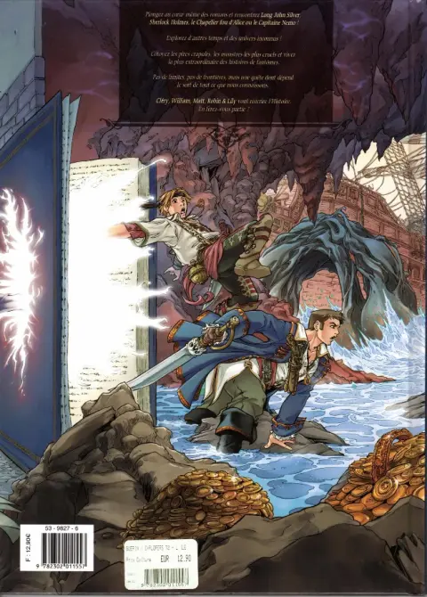 Verso de l'album Explorers Tome 2 L'Île au trésor