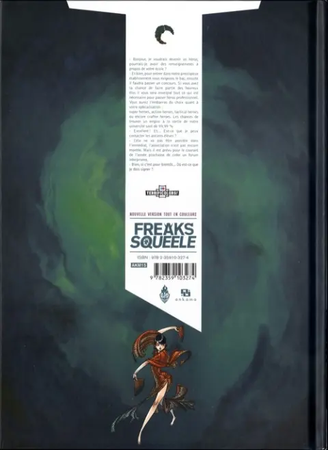 Verso de l'album Freaks' Squeele Version couleurs Tome 4 Les chevaliers qui ne font plus