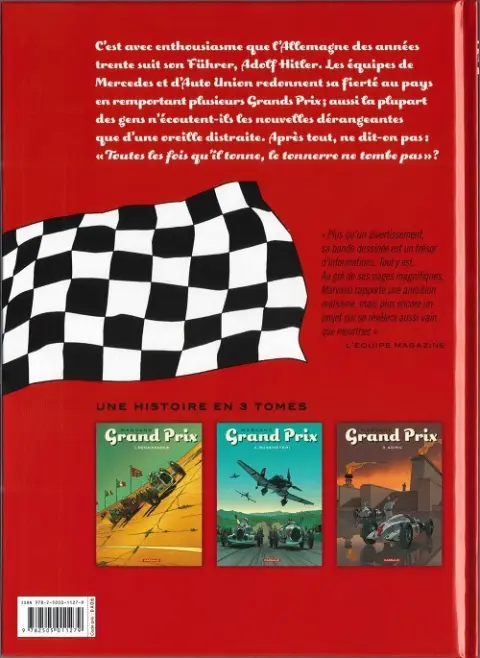 Verso de l'album Grand Prix Tome 2 Rosemeyer !