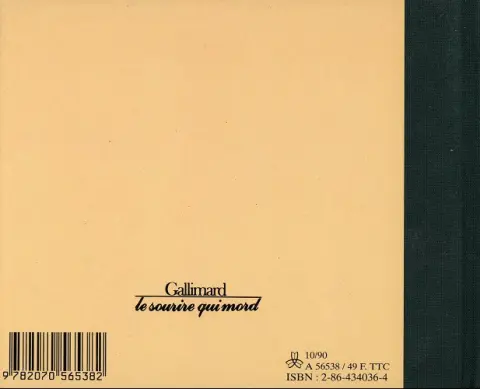 Verso de l'album Quel genre de bisous ?