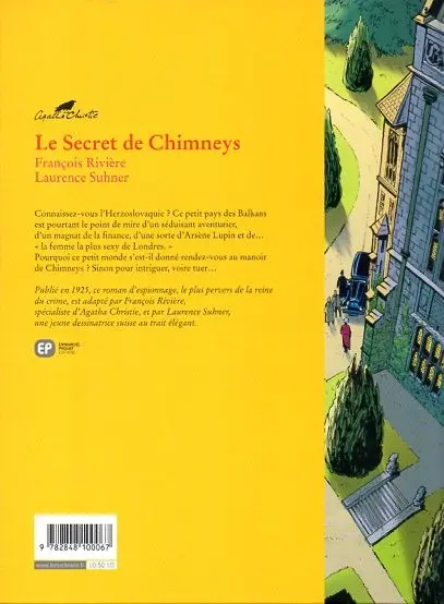 Verso de l'album Agatha Christie Tome 1 Le Secret de Chimneys