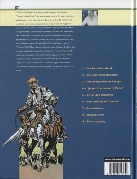 Verso de l'album Lester Cockney Tome 9 Mise au poing