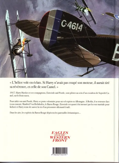Verso de l'album Les Aigles sur le front Ouest Volume 3