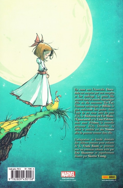 Verso de l'album Le Magicien d'Oz Tome 2 Ozma, la princesse d'Oz
