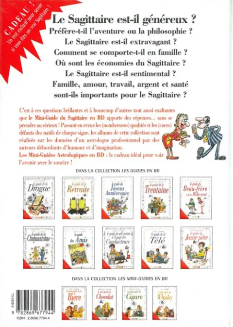 Verso de l'album Le Mini-guide ... Tome 9 Le mini-guide du Sagittaire