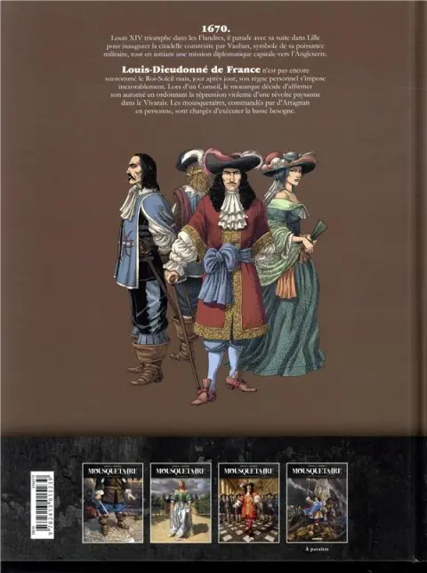 Verso de l'album Mousquetaire Tome 3 Louis-Dieudonné de France