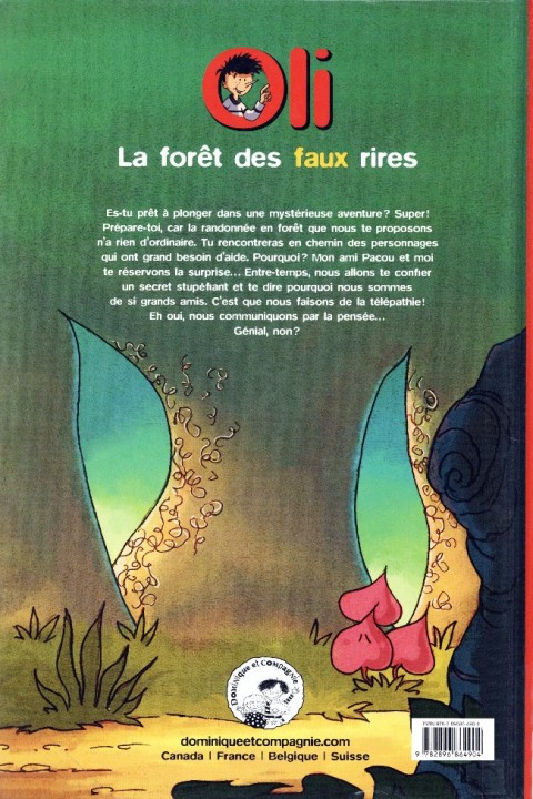 Verso de l'album Oli Tome 1 La forêt des faux rires