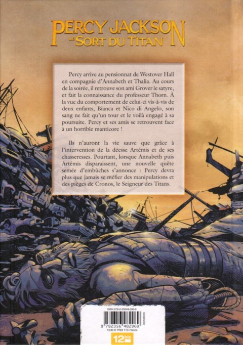 Verso de l'album Percy Jackson Tome 3 Le Sort du Titan