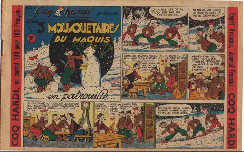 Couverture de l'album Les Trois Mousquetaires du Maquis Tome 5 Les 3 mousquetaires du maquis en patrouille...